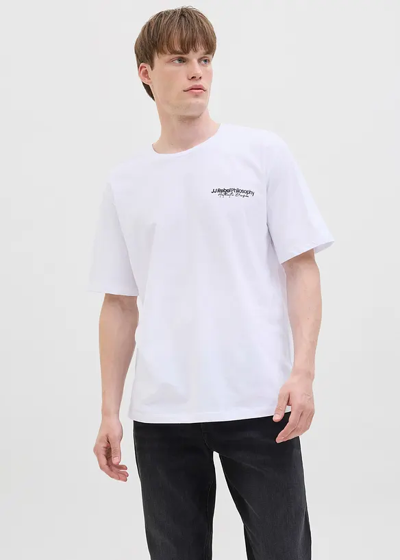 Tričko JJ REBEL z čist&eacute; bavlny, Loose Fit, JJ REBEL