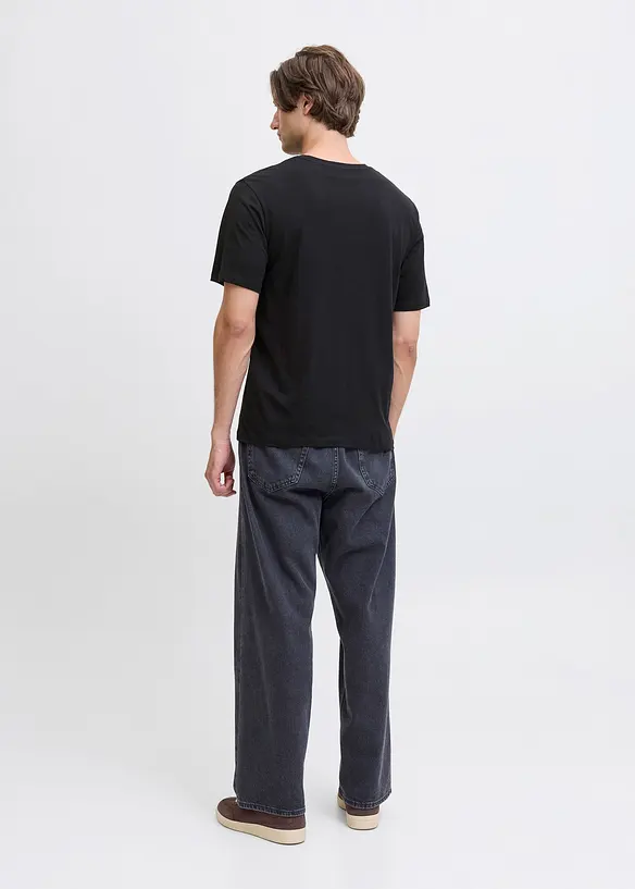 Tričko JJ REBEL z čist&eacute; bavlny, Loose Fit, JJ REBEL