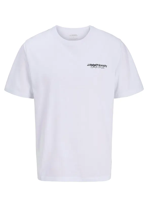 Tričko JJ REBEL z čist&eacute; bavlny, Loose Fit, JJ REBEL