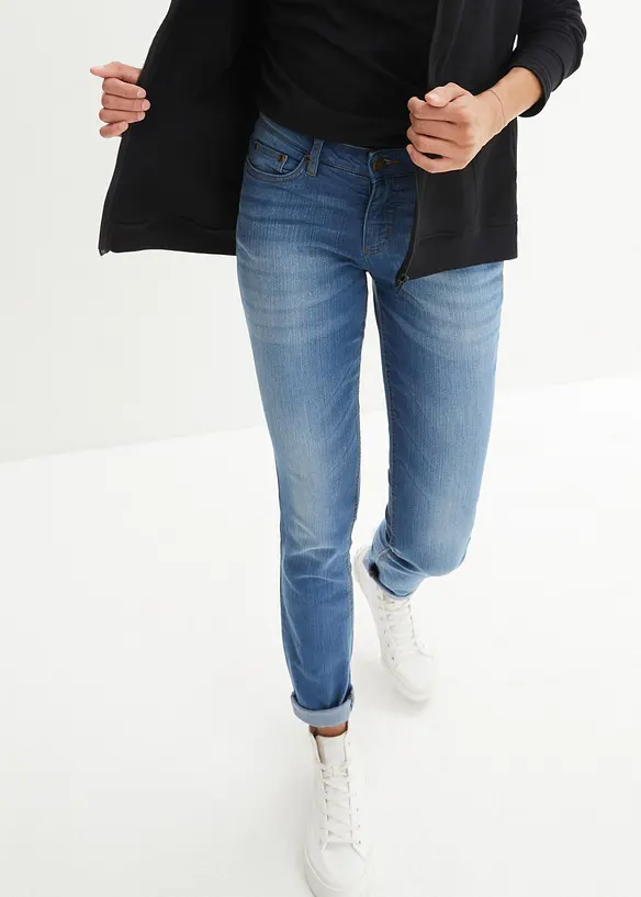 Strečov&eacute; dž&iacute;ny Skinny, Mid Waist, bonprix