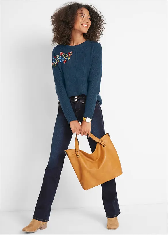 Stahovac&iacute; dž&iacute;ny High Waist, Bootcut, bonprix