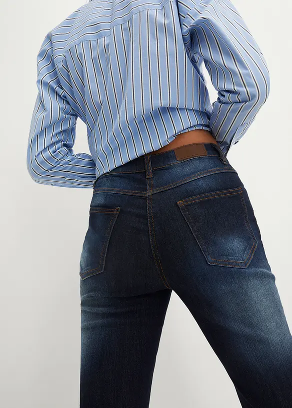 Strečov&eacute; dž&iacute;ny Bootcut, Mid Waist, bonprix