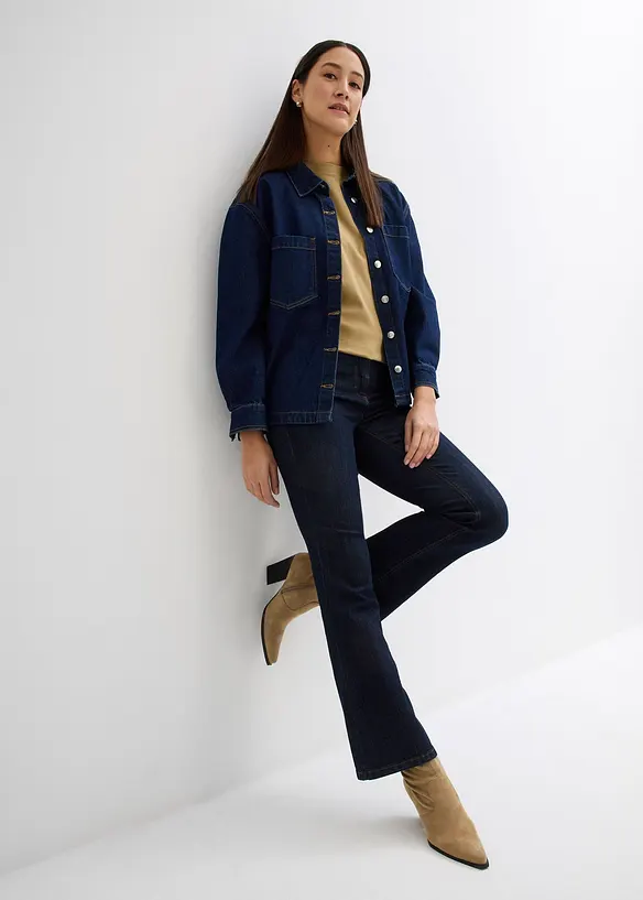 Strečov&eacute; dž&iacute;ny Bootcut, Mid Waist, bonprix