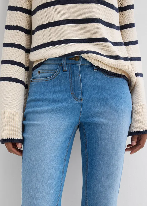 Strečov&eacute; dž&iacute;ny Bootcut, Mid Waist, bonprix