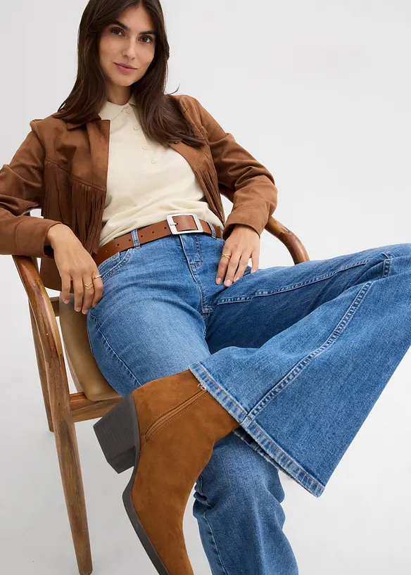 Dž&iacute;ny Flared, Mid Waist, bonprix