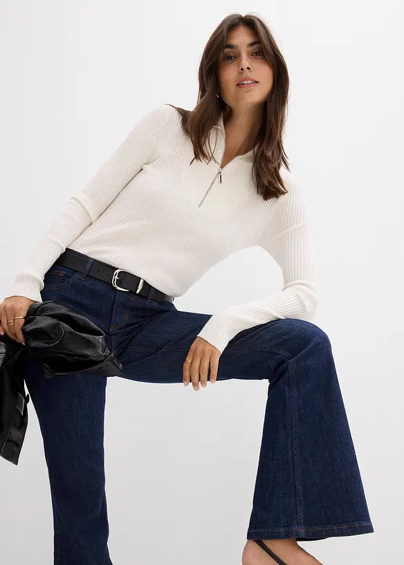 Dž&iacute;ny Flared, Mid Waist, bonprix