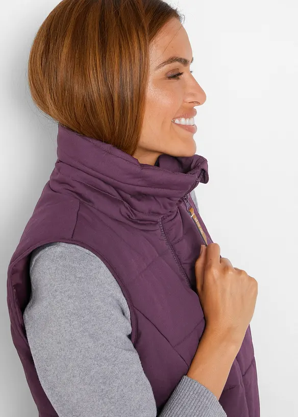 Dlouh&aacute; vesta se stoj&aacute;čkem, bonprix