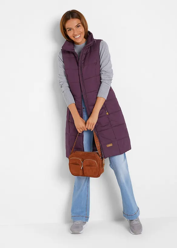 Dlouh&aacute; vesta se stoj&aacute;čkem, bonprix