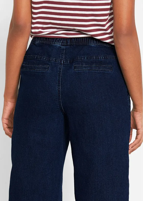 Strečov&eacute; dž&iacute;ny Wide Leg, Mid Waist, bonprix