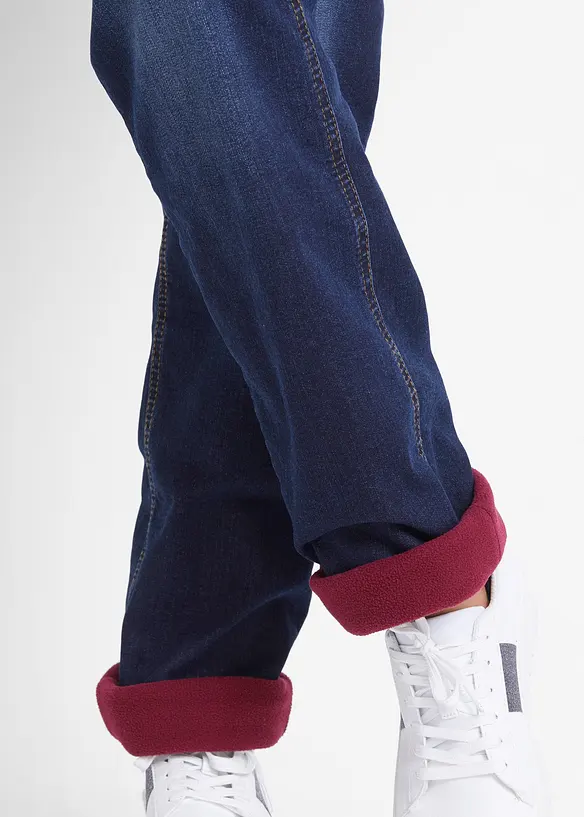 Termo dž&iacute;ny Straight, Mid Waist, bonprix