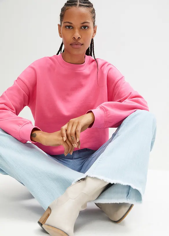 Wide Leg dž&iacute;ny High Waist, bonprix