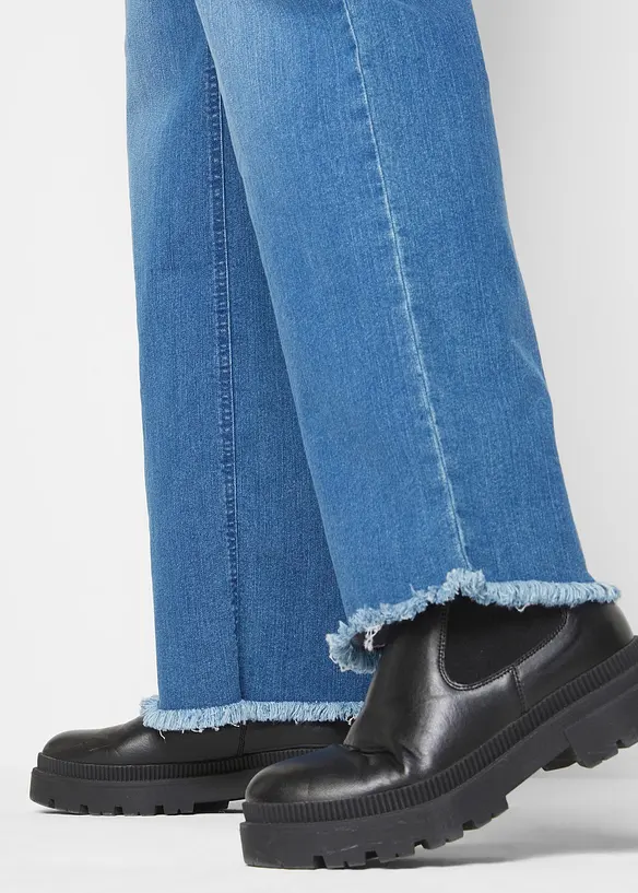 Wide Leg dž&iacute;ny High Waist, bonprix