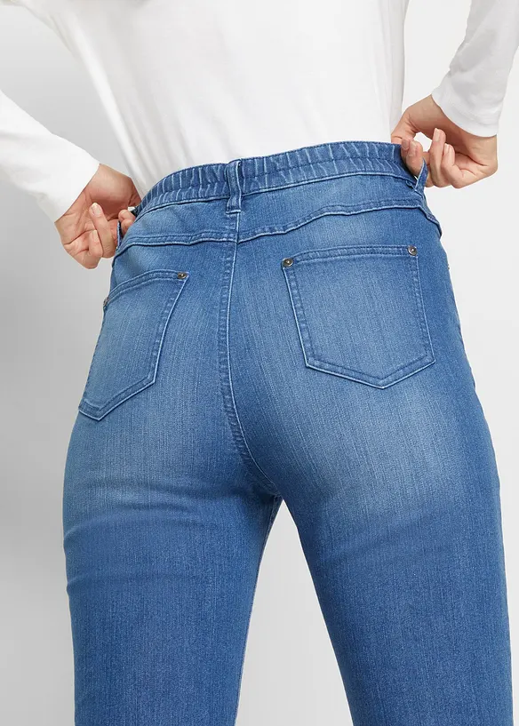 Bootcut dž&iacute;ny High Waist, s pohodln&yacute;m pasem, bonprix
