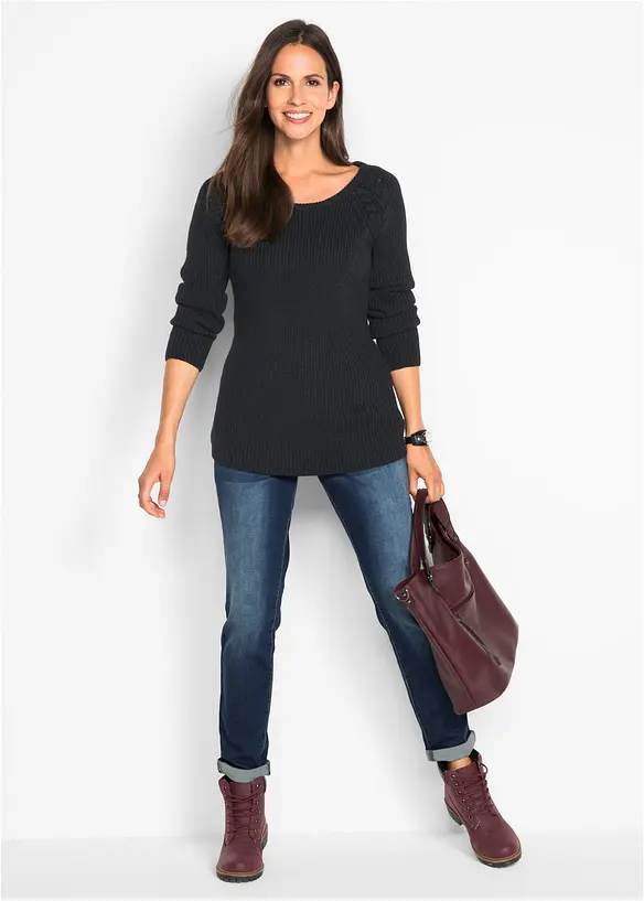 Strečov&eacute; dž&iacute;ny Boyfriend, Mid Waist, bonprix