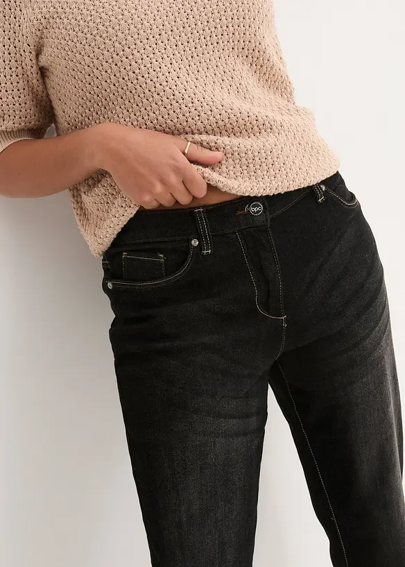 Strečov&eacute; dž&iacute;ny Boyfriend, Mid Waist, bonprix