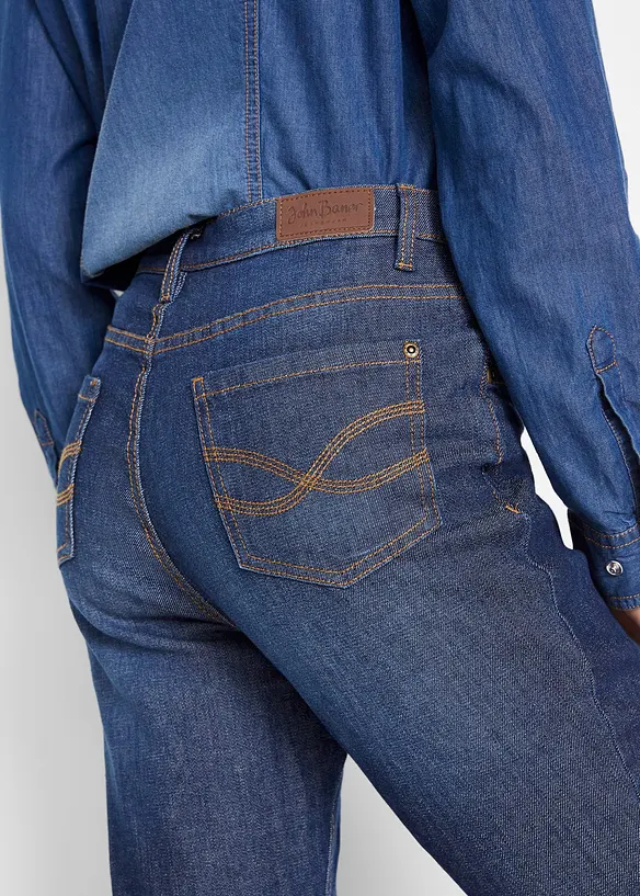 Termo dž&iacute;ny Bootcut, High Waist, bonprix