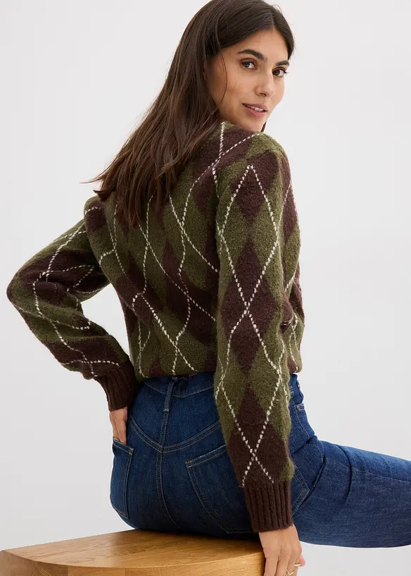 Skinny dž&iacute;ny, High Waist, zkr&aacute;cen&eacute;, bonprix