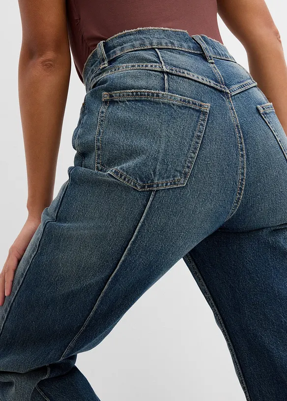 Dž&iacute;ny Loose Straight, High Waist, bonprix