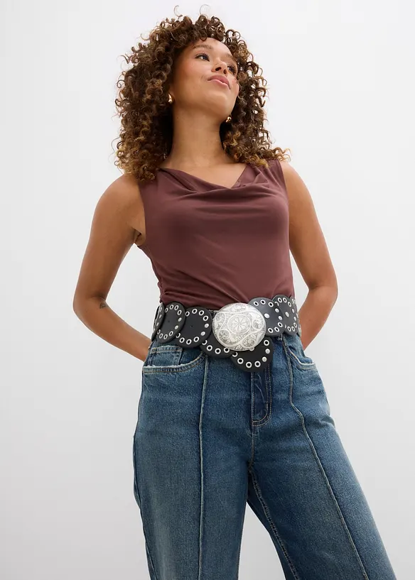 Dž&iacute;ny Loose Straight, High Waist, bonprix