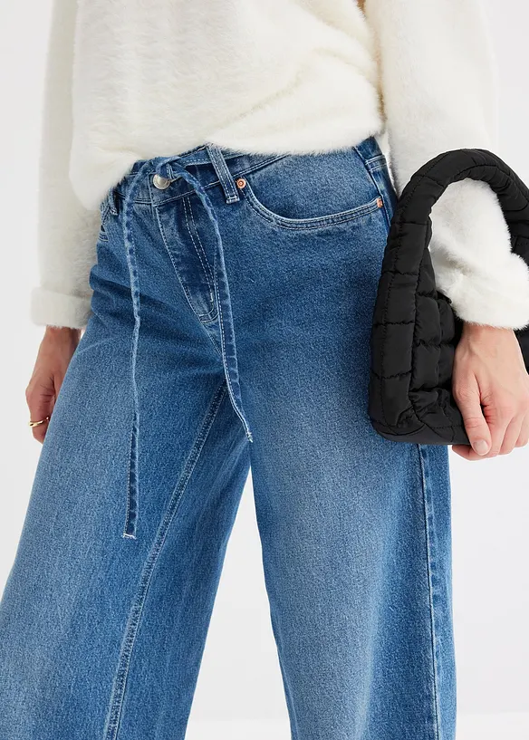 Dž&iacute;ny Wide Leg, Mid Waist, bonprix