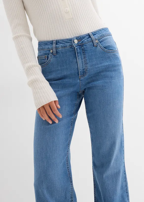 Dž&iacute;ny Flared, Mid Waist, bonprix