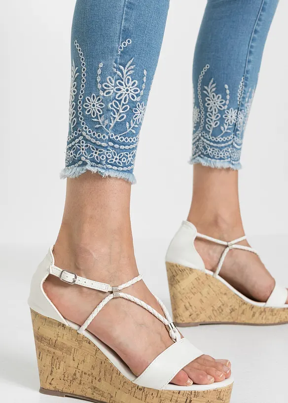 Skinny dž&iacute;ny, Mid Waist, bonprix