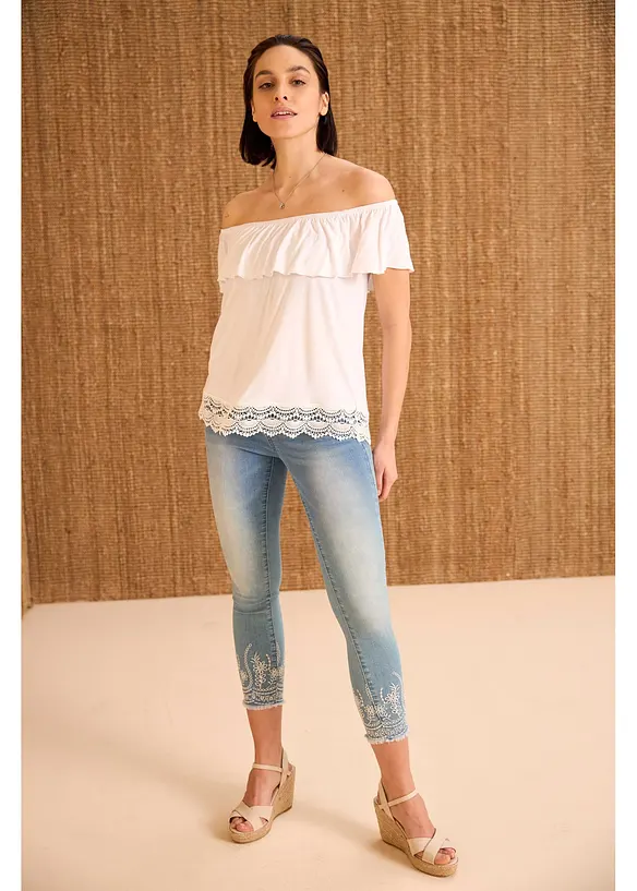 Skinny dž&iacute;ny, Mid Waist, bonprix