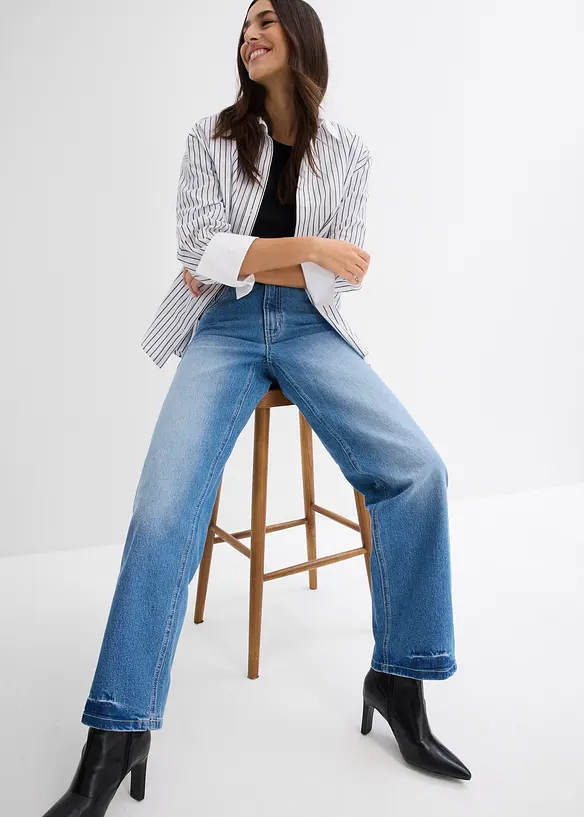 Dž&iacute;ny Wide Leg, High Waist, bonprix