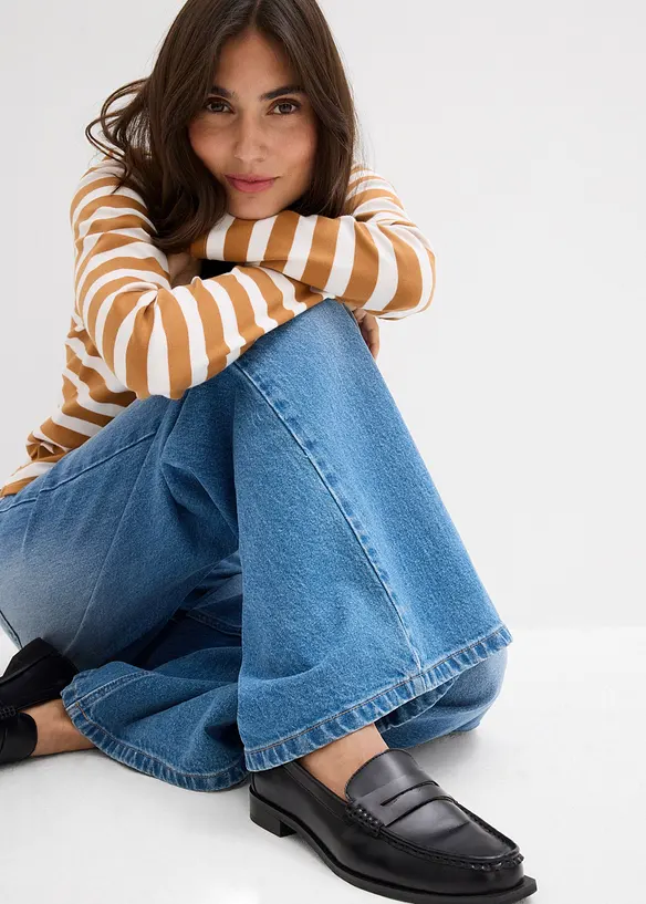 Dž&iacute;ny Wide Leg, Mid Waist, bonprix