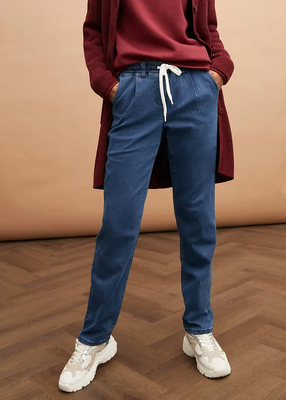 Termo dž&iacute;ny s pohodlnou pasovkou, bonprix