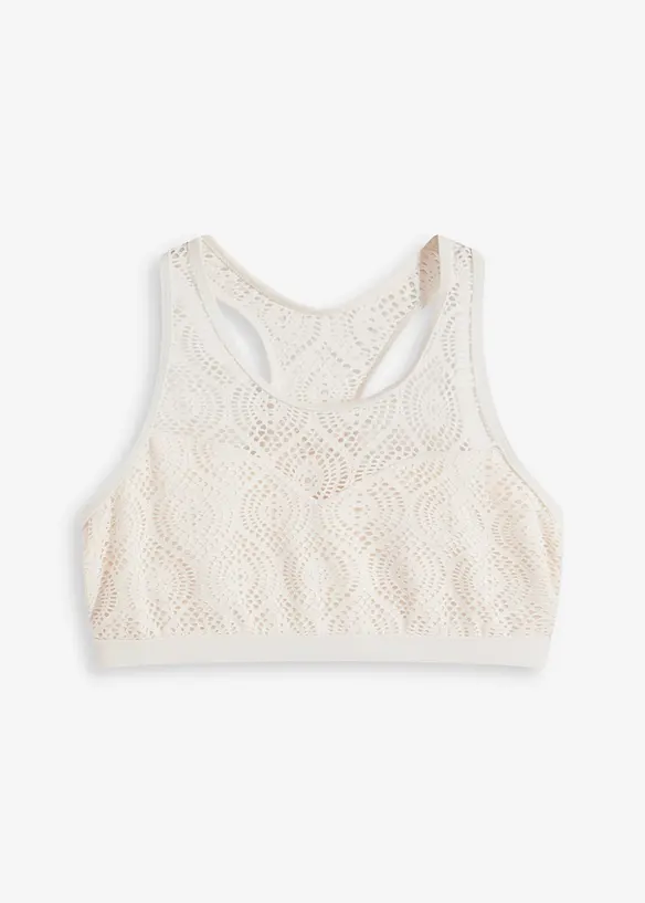 Bikinov&yacute; podprsenkov&yacute; top s krajkou, bonprix