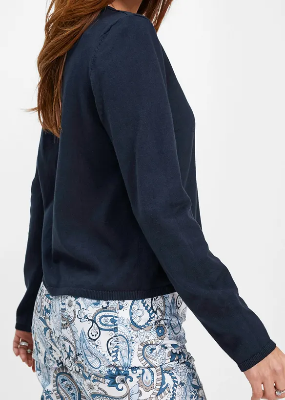 Jednoduch&yacute; kab&aacute;tek z jemn&eacute; pleteniny, bonprix