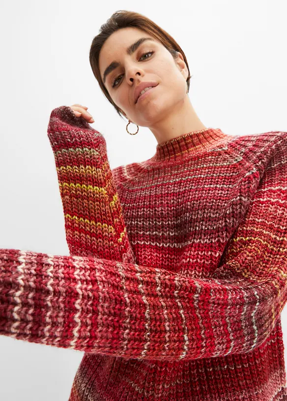 Pohodln&yacute; svetr z hrub&eacute; pleteniny, bonprix