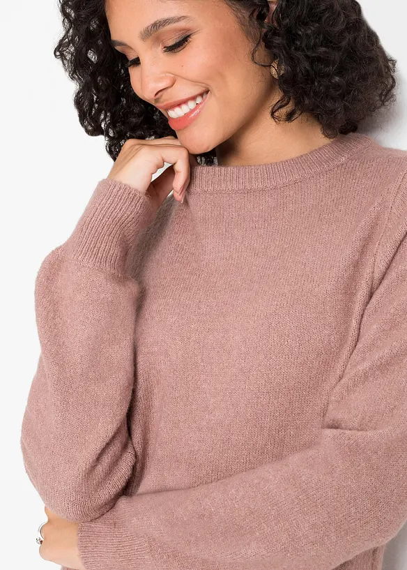 Svetr s bal&oacute;nov&yacute;mi ruk&aacute;vy, bonprix