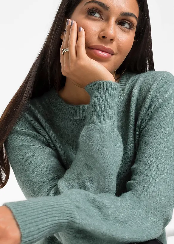 Svetr s bal&oacute;nov&yacute;mi ruk&aacute;vy, bonprix