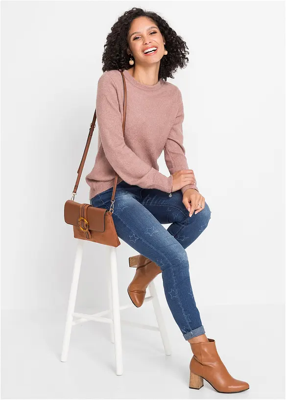 Svetr s bal&oacute;nov&yacute;mi ruk&aacute;vy, bonprix