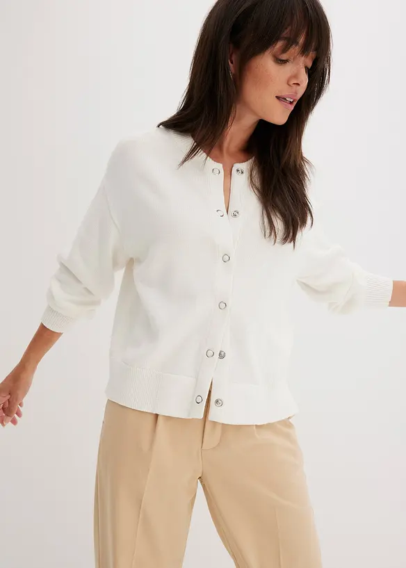 Pleten&yacute; kab&aacute;tek z čist&eacute; bavlny, bonprix