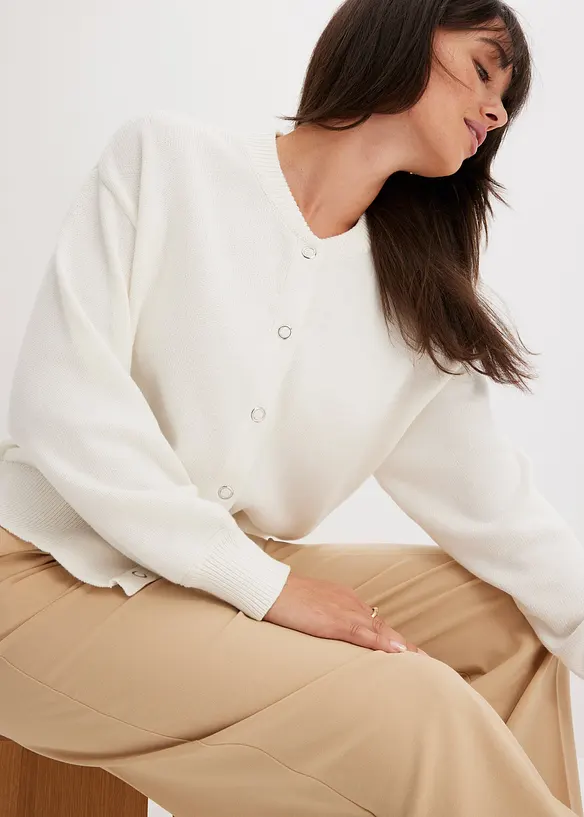 Pleten&yacute; kab&aacute;tek z čist&eacute; bavlny, bonprix