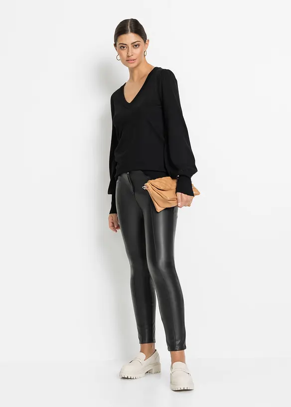 Svetr z jemn&eacute; pleteniny ze směsi s visk&oacute;zou, bonprix