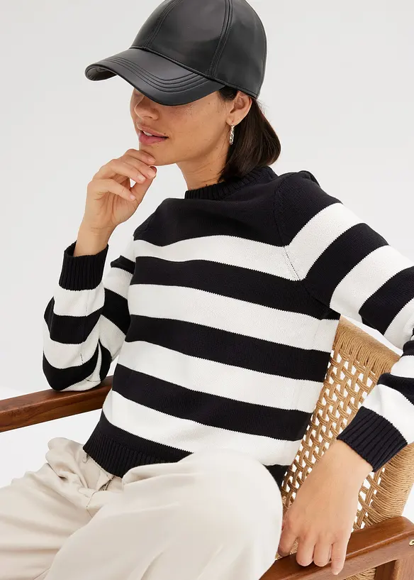 Pruhovan&yacute; svetr, bonprix