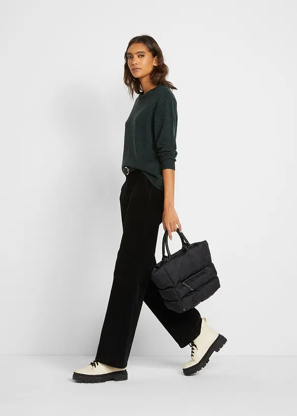 Svetr s kulat&yacute;m v&yacute;střihem, bonprix