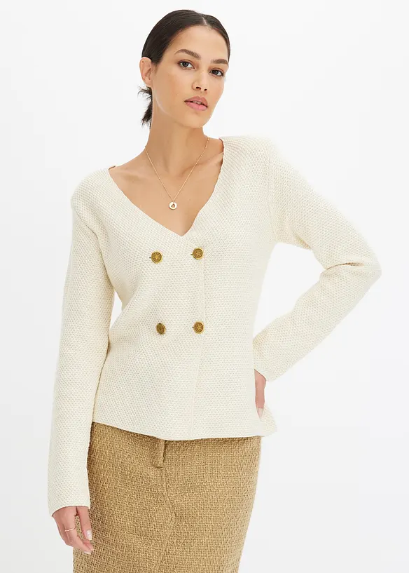 Pleten&yacute; blejzr, bonprix