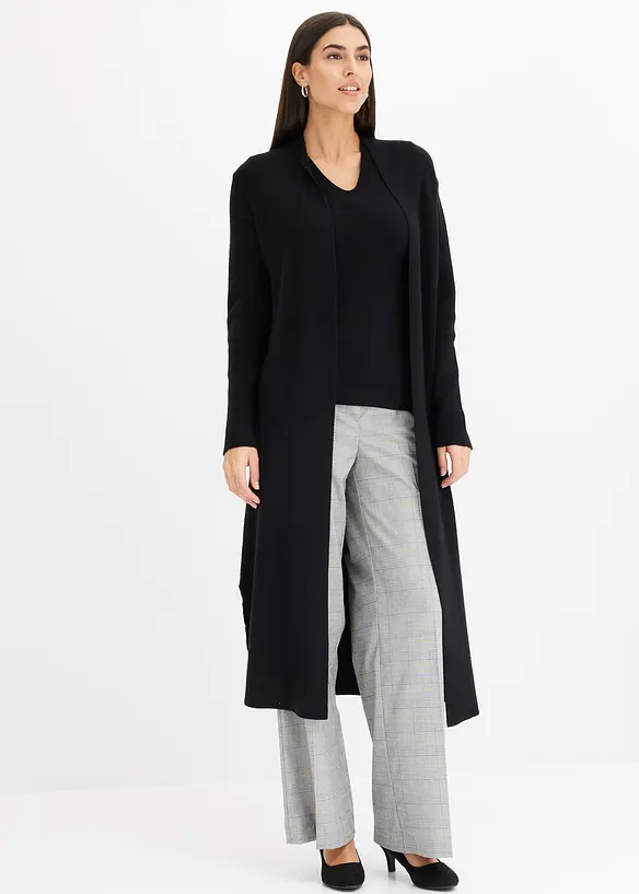 Dlouh&yacute; pleten&yacute; kab&aacute;tek s visk&oacute;zou, bonprix