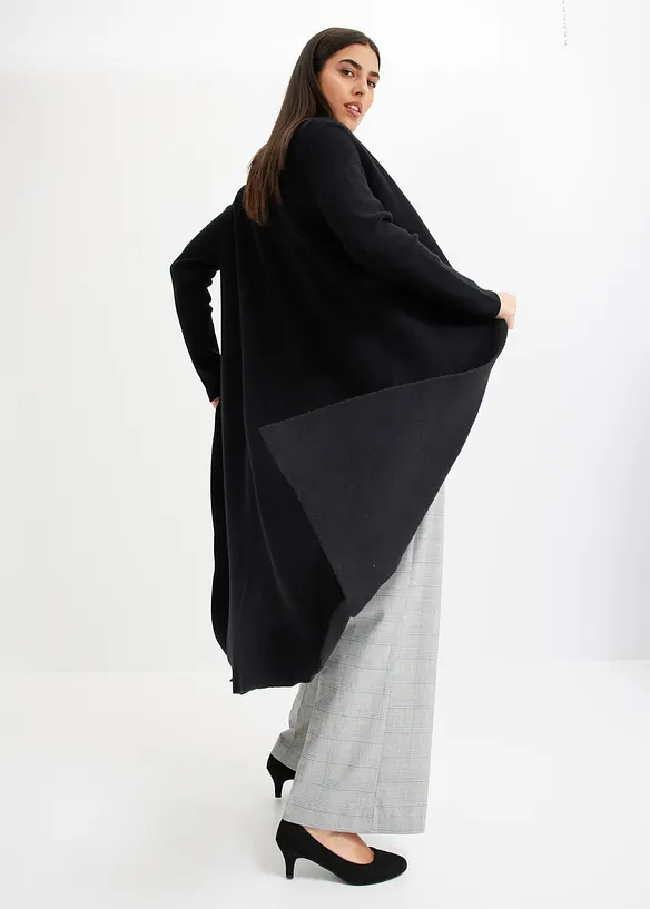 Dlouh&yacute; pleten&yacute; kab&aacute;tek s visk&oacute;zou, bonprix