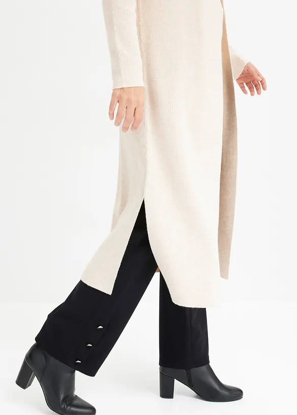 Dlouh&yacute; pleten&yacute; kab&aacute;tek s visk&oacute;zou, bonprix