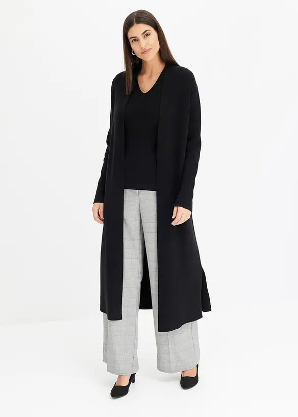 Dlouh&yacute; pleten&yacute; kab&aacute;tek s visk&oacute;zou, bonprix