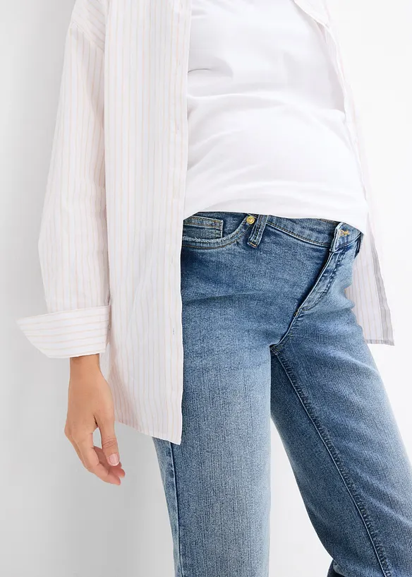 Těhotensk&eacute; dž&iacute;ny 2 v 1 Straight, na těhotenstv&iacute; i po něm, bonprix