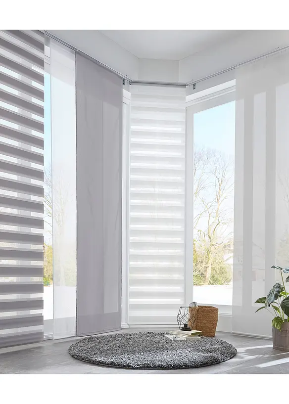 Jednobarevn&aacute; japonsk&aacute; stěna z materi&aacute;lu Sable (1 ks), bonprix