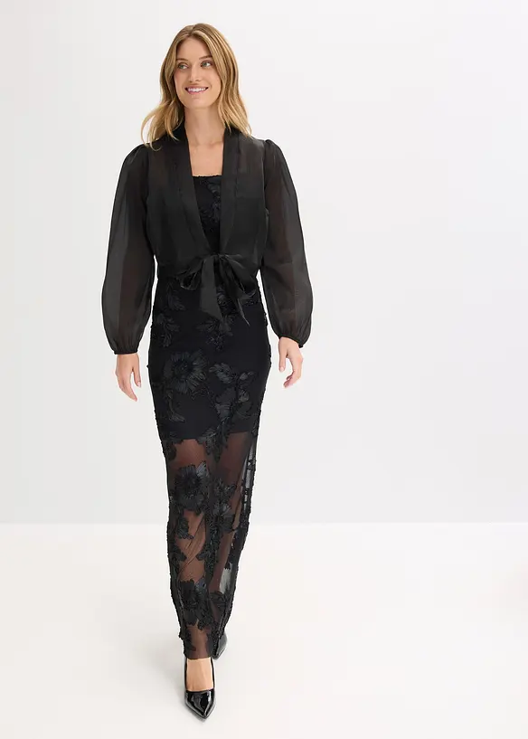 Maxi &scaron;aty s květinovou v&yacute;&scaron;ivkou, bonprix