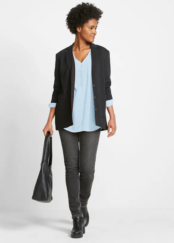 Halenkov&aacute; tunika z měkk&eacute; visk&oacute;zy, bonprix